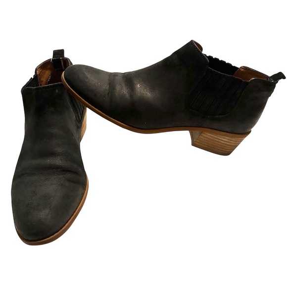 Tommy Hilfiger Ankle Booties 8.5M Ripley Black Leather — Gently Worn - Picture 1 of 10